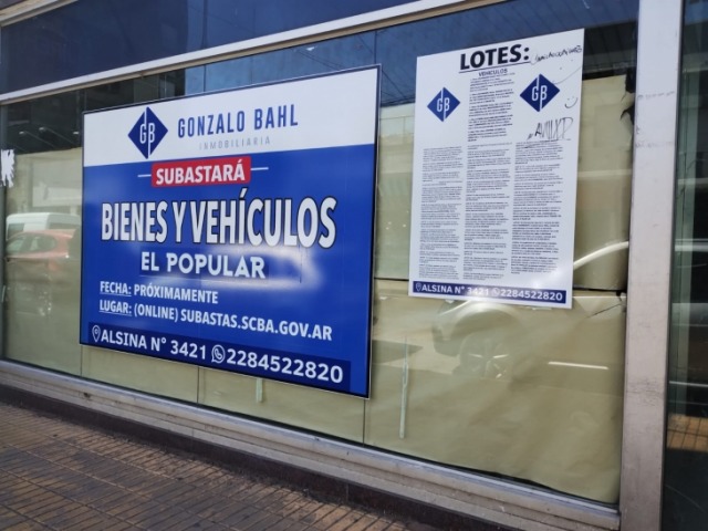 Se subast la primera tanda de bienes muebles de El Popular